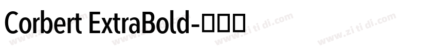 Corbert ExtraBold字体转换